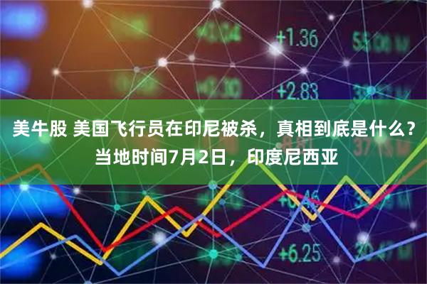 美牛股 美国飞行员在印尼被杀，真相到底是什么？ 当地时间7月2日，印度尼西亚